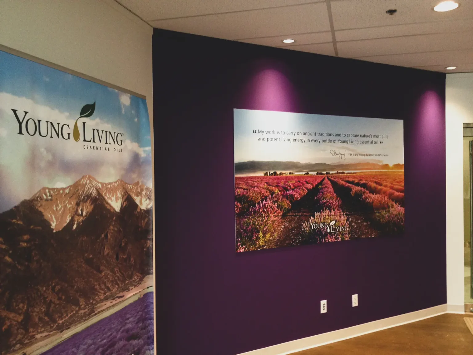 Young Living board signs
