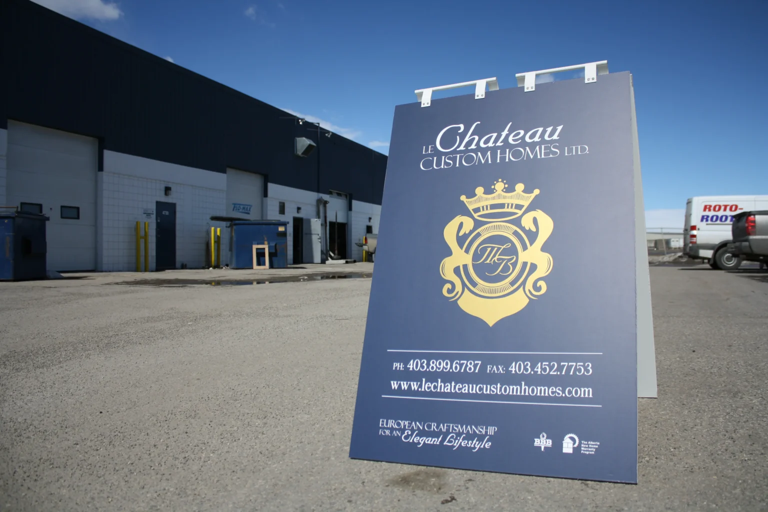 Le Chateau Custom Homes frame board