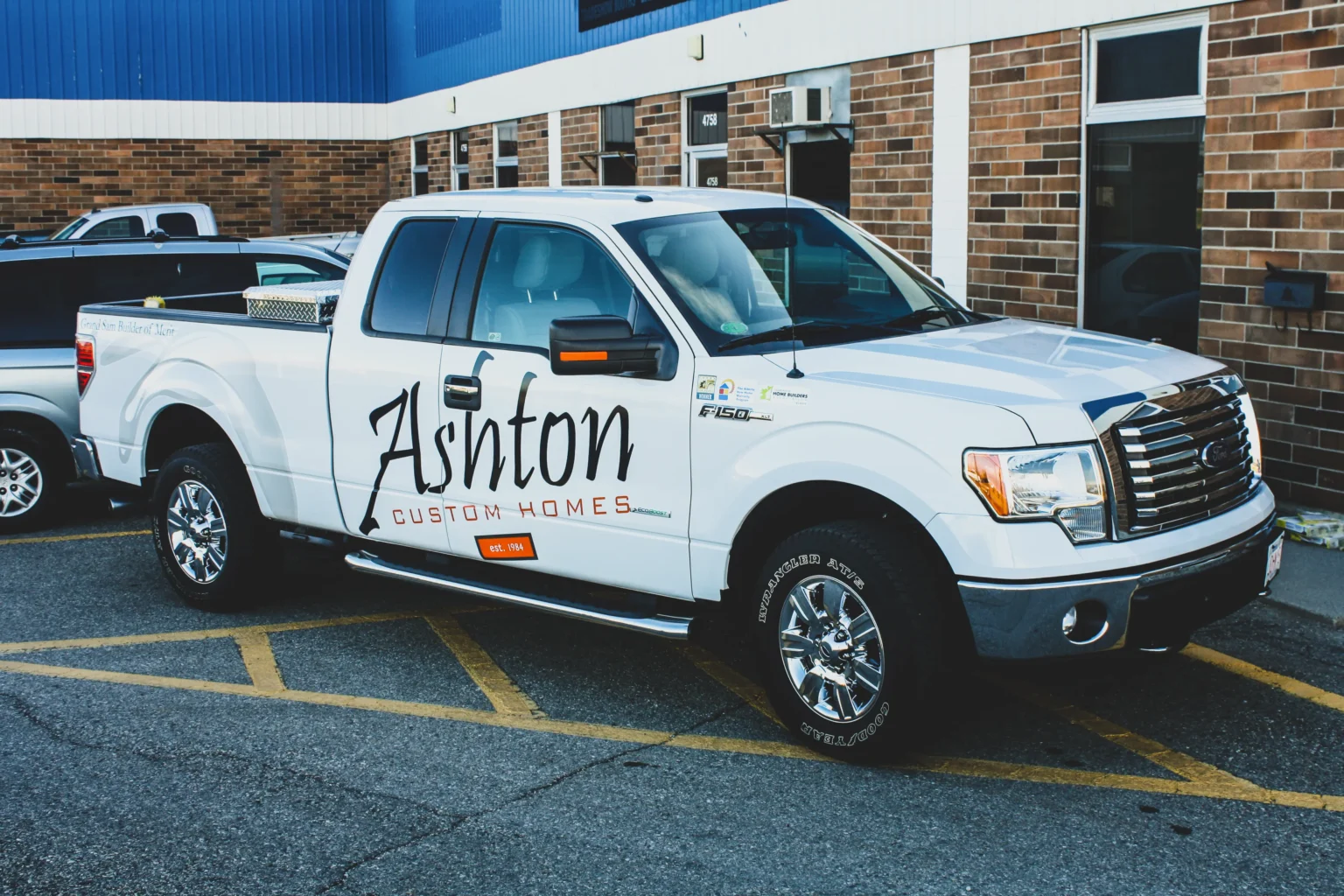 Ashton Custom Homes truck wrap
