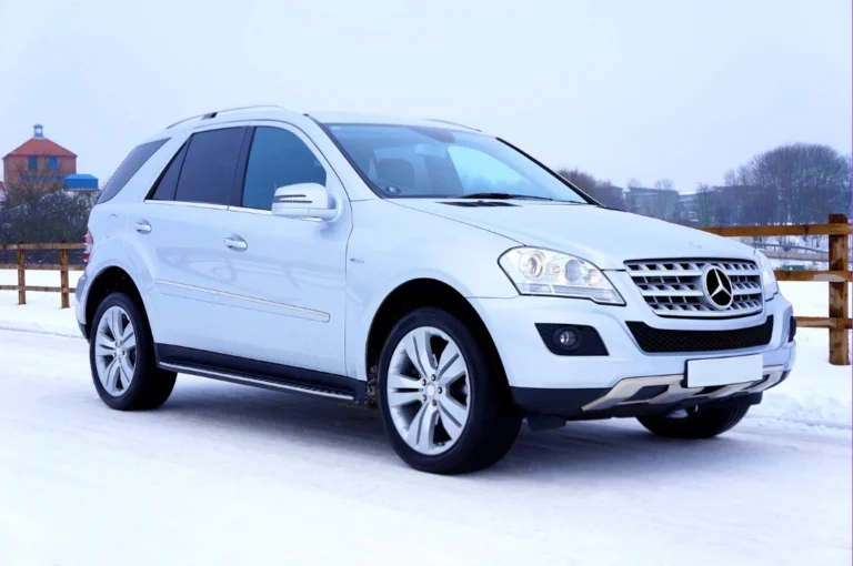 SUV with white colour change wrap