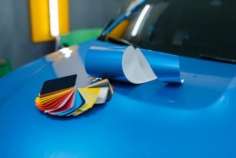 Colour change vinyl wrap swatches